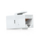 Conector Keystone Cat6 Pass-Through UniFi Ubiquiti, Pachet 12 buc., UACC-Keystone-Coupler-C6